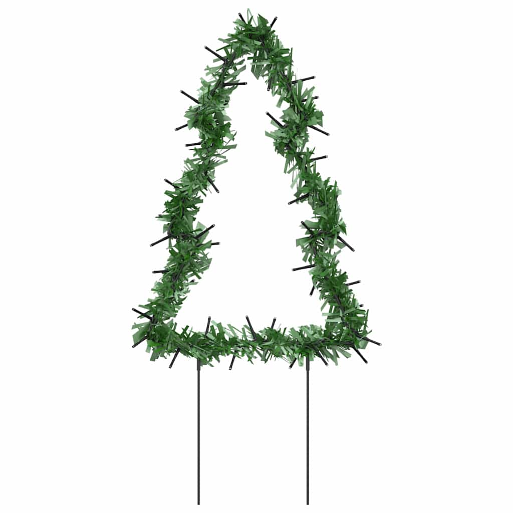 Julträd 3 st med spett 50 LEDs 30 cm