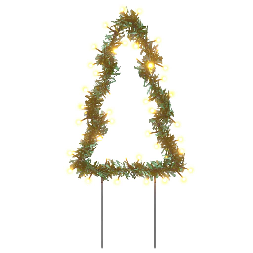 Julträd 3 st med spett 50 LEDs 30 cm
