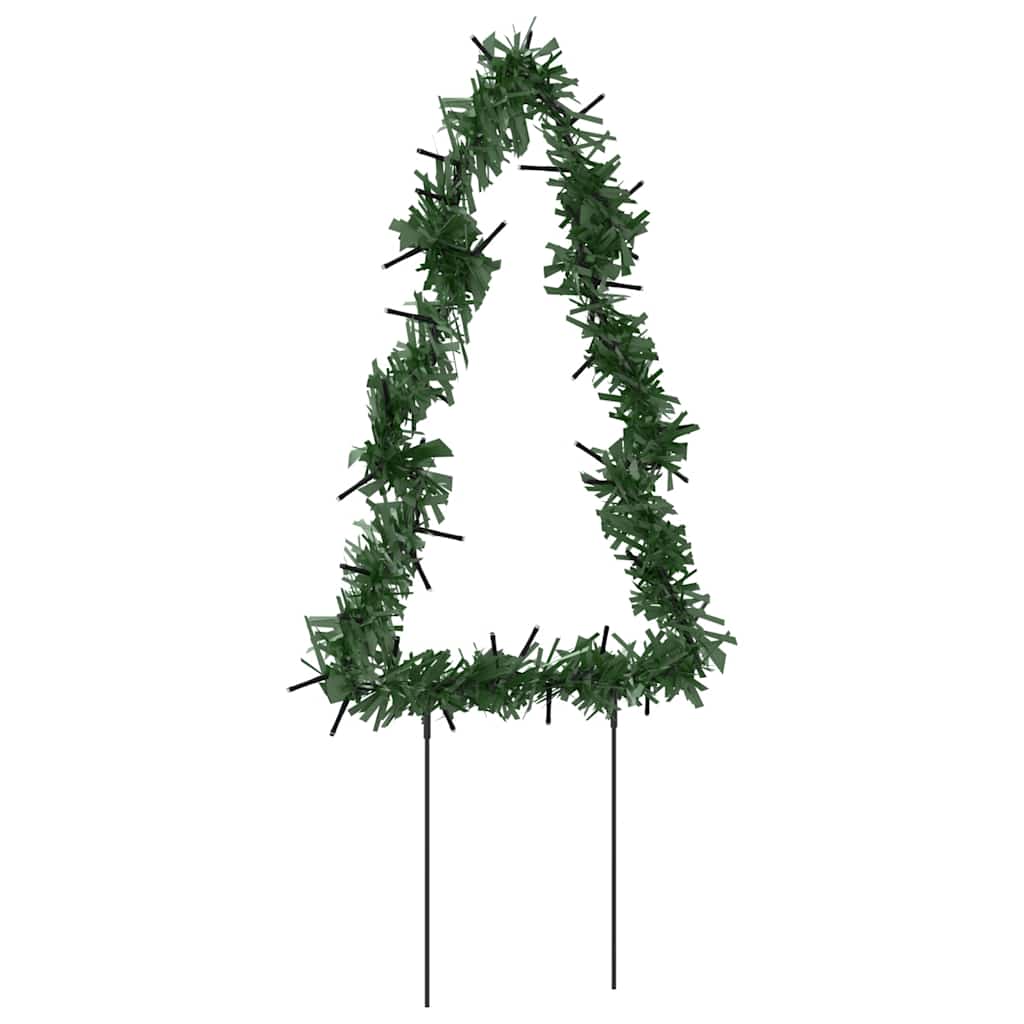 Julträd 3 st med spett 50 LEDs 30 cm