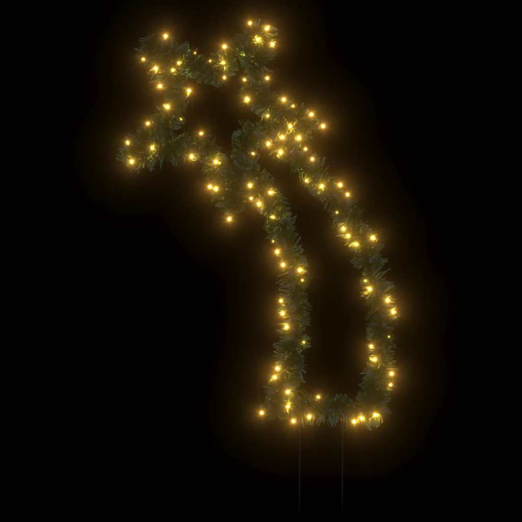 Julmeteor med spett 115 LEDs 85 cm
