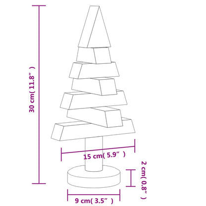 Julgran i trä 2 st 30 cm massiv furu