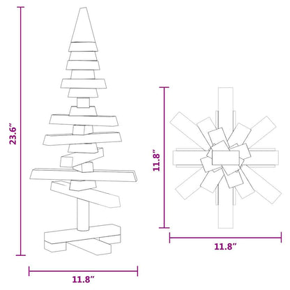 Julgran i trä 180 cm massiv furu