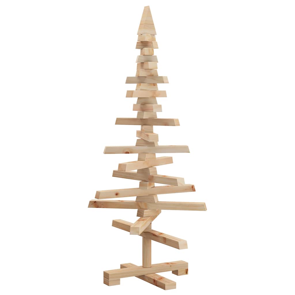 Julgran i trä 90 cm massiv furu