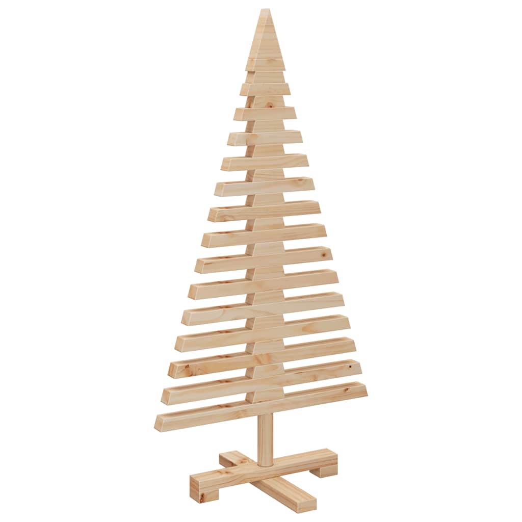 Julgran i trä 90 cm massiv furu