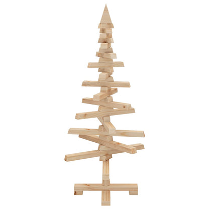 Julgran i trä 90 cm massiv furu