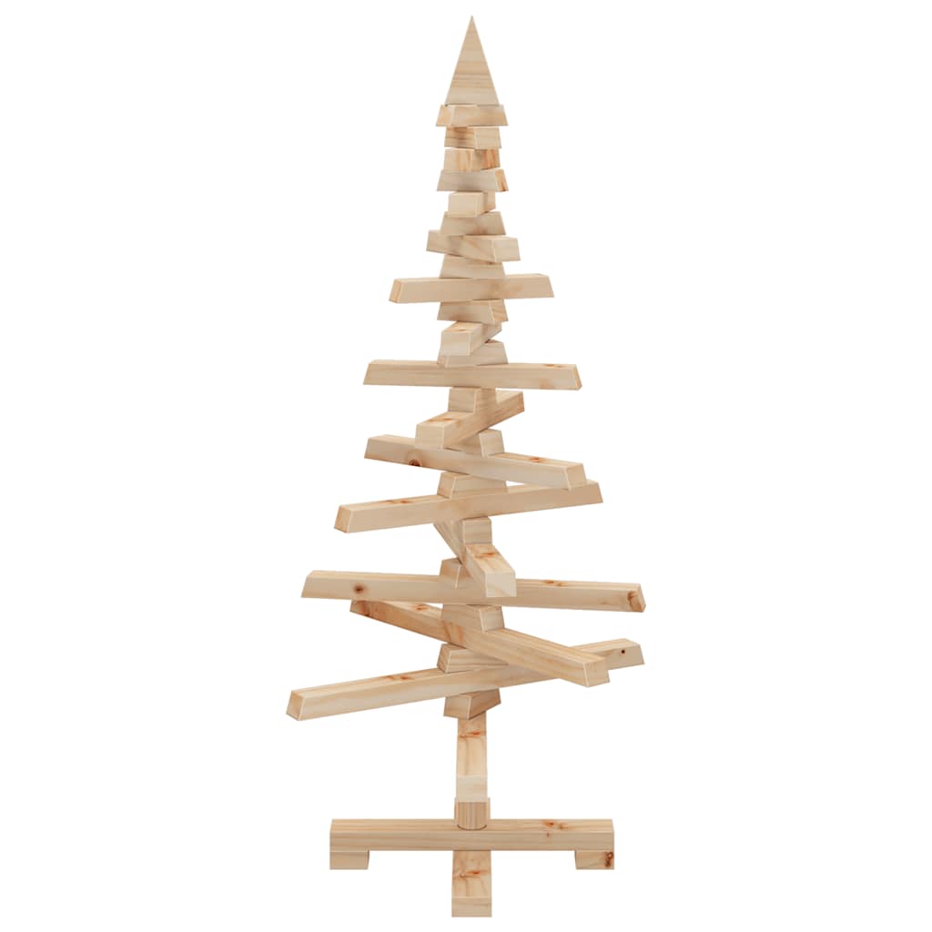Julgran i trä 90 cm massiv furu