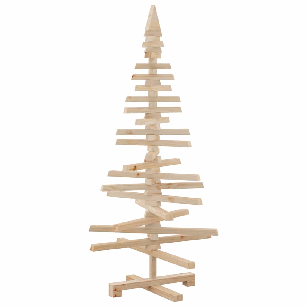 Julgran i trä 120 cm massiv furu