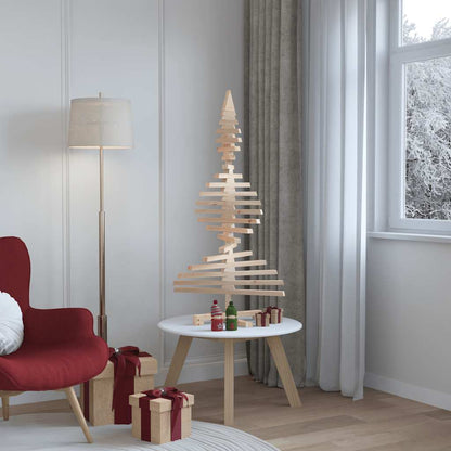 Julgran i trä 120 cm massiv furu
