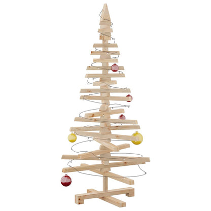 Julgran i trä 120 cm massiv furu