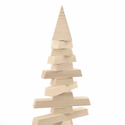 Julgran i trä 120 cm massiv furu