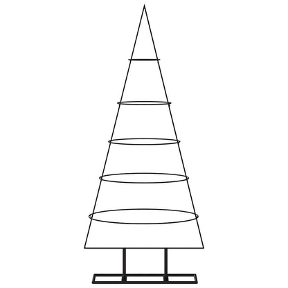 Julgran i metall svart 125 cm