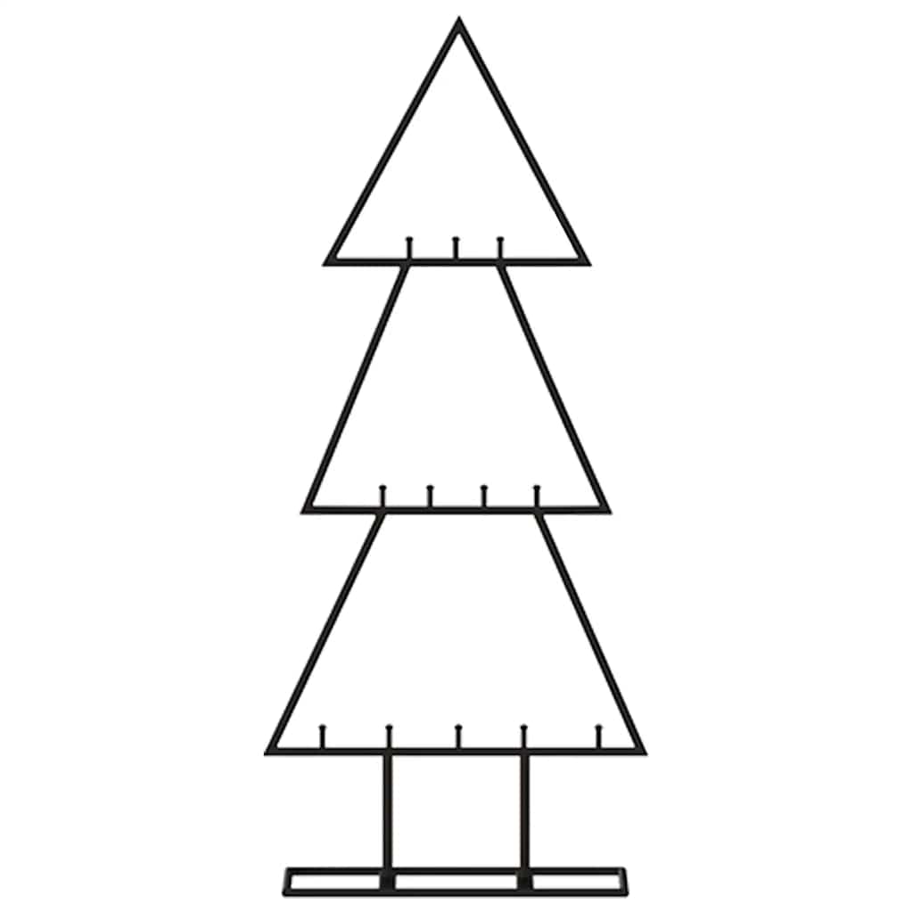 Julgran i metall svart 60 cm