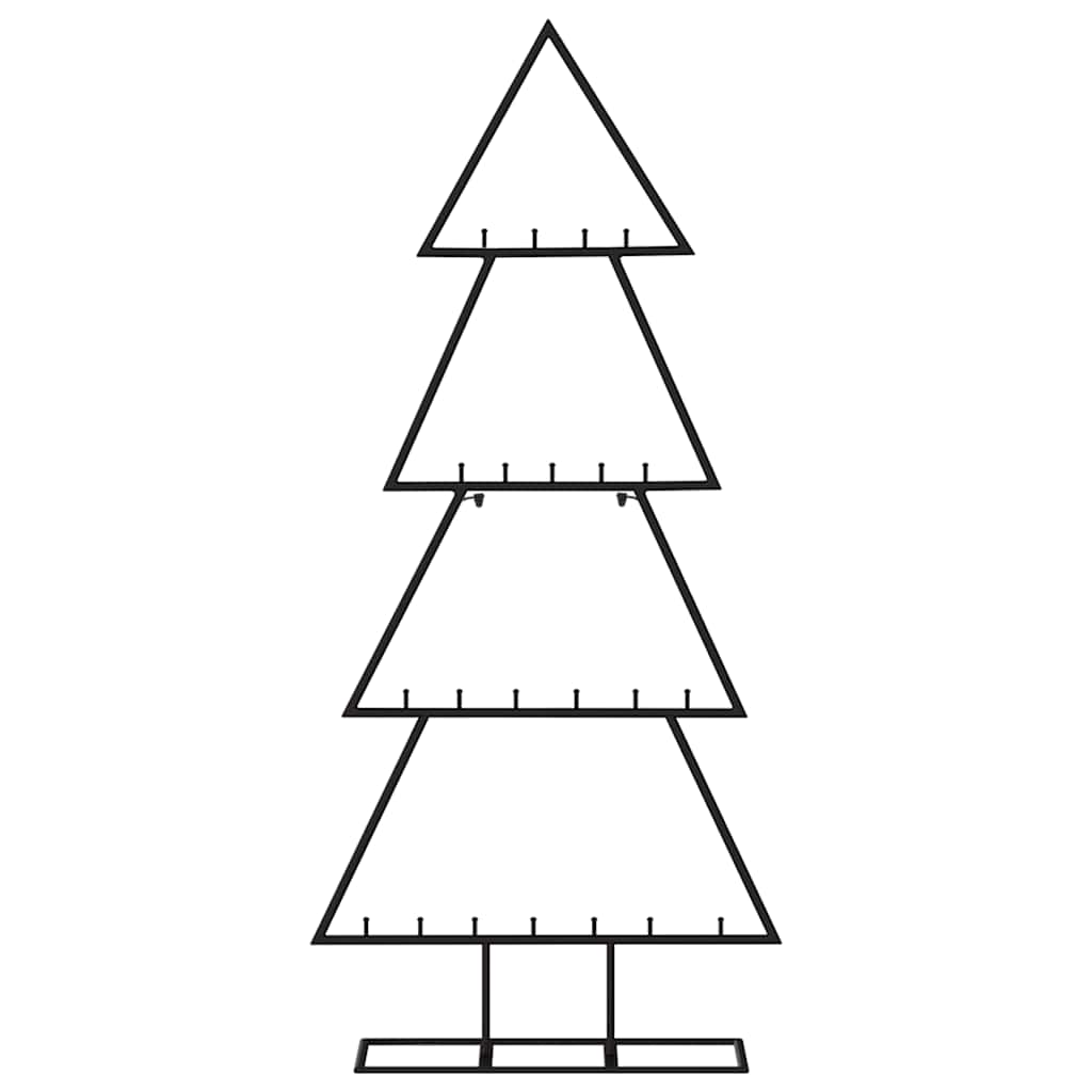 Julgran i metall svart 125 cm