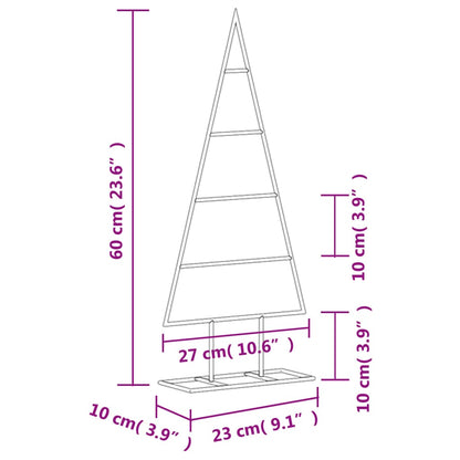 Julgran i metall svart 60 cm