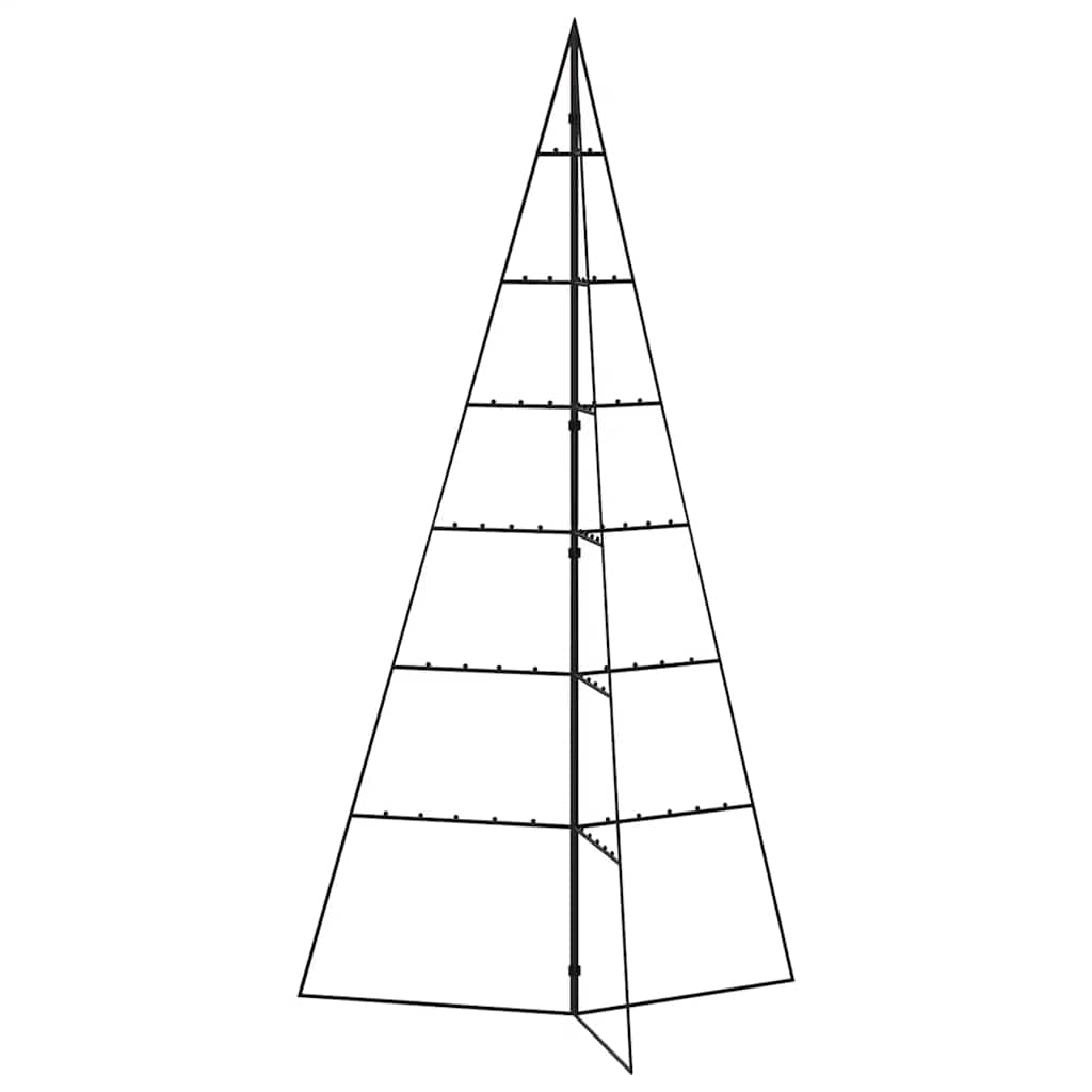 Julgran i metall svart 140 cm