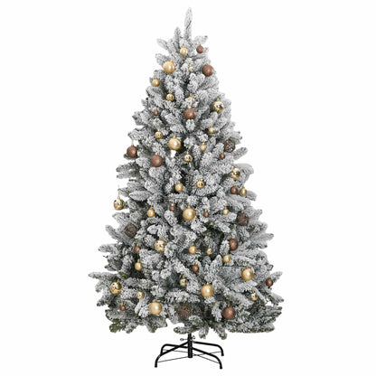 Plastgran med gångjärn 300 LEDs & kulor 300 cm