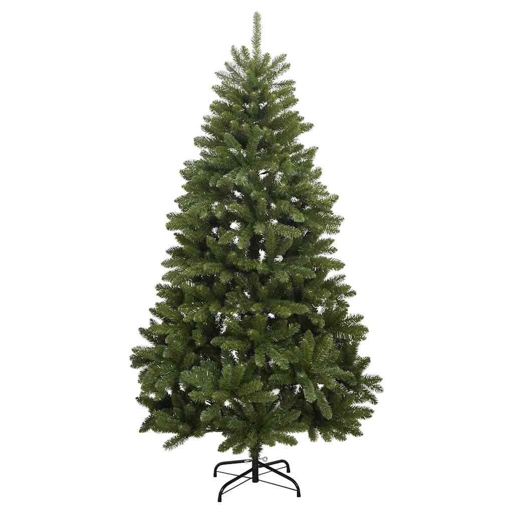 Plastgran med gångjärn 300 LEDs & kulor 240 cm