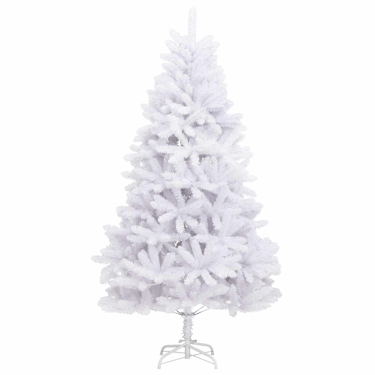 Konstgjord julgran 210 cm PVC och stål Vit