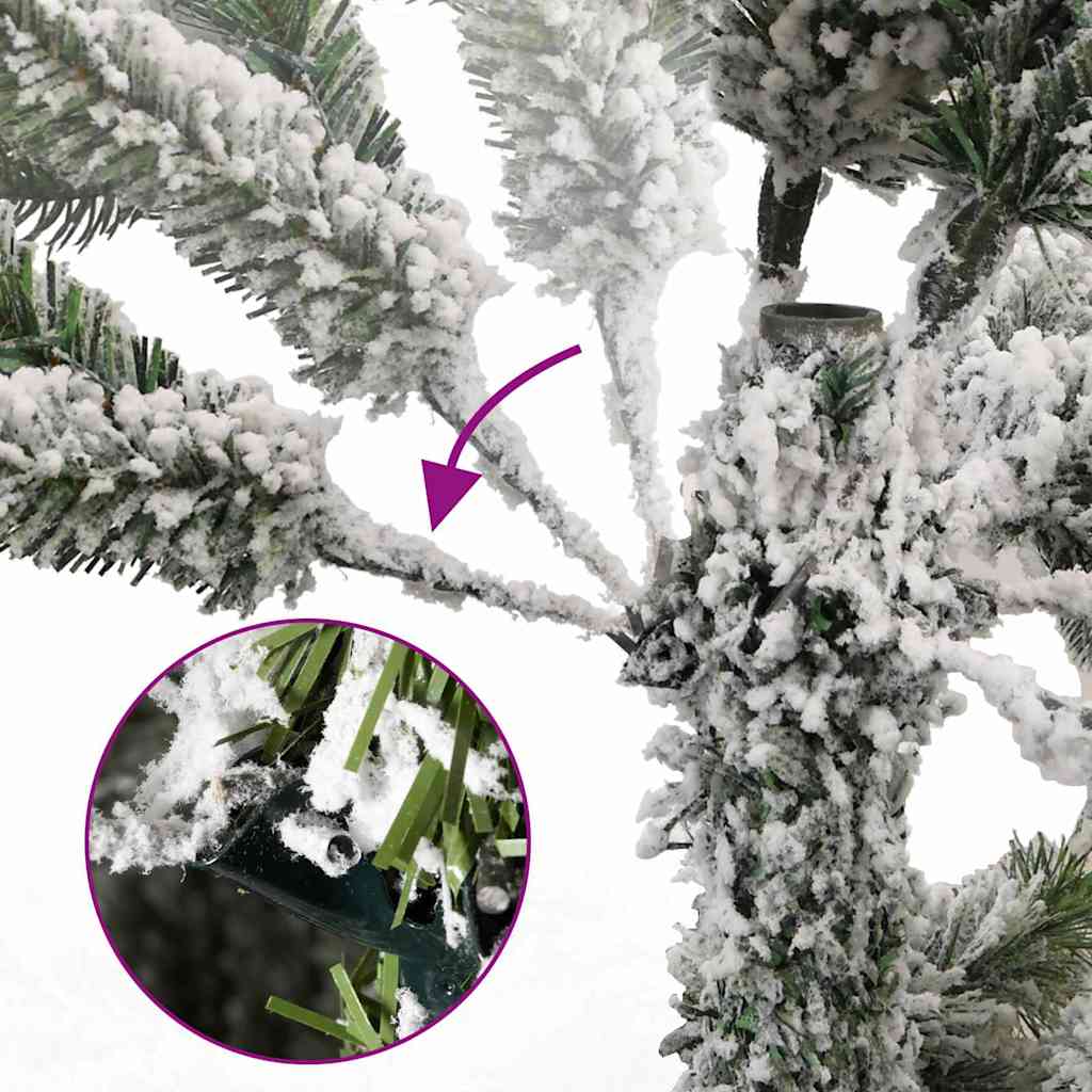 Plastgran med gångjärn 300 LEDs & kulor 300 cm