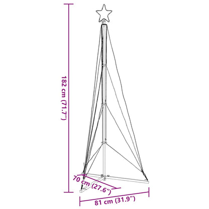 LED julgran 363 LEDs varmvit 182 cm