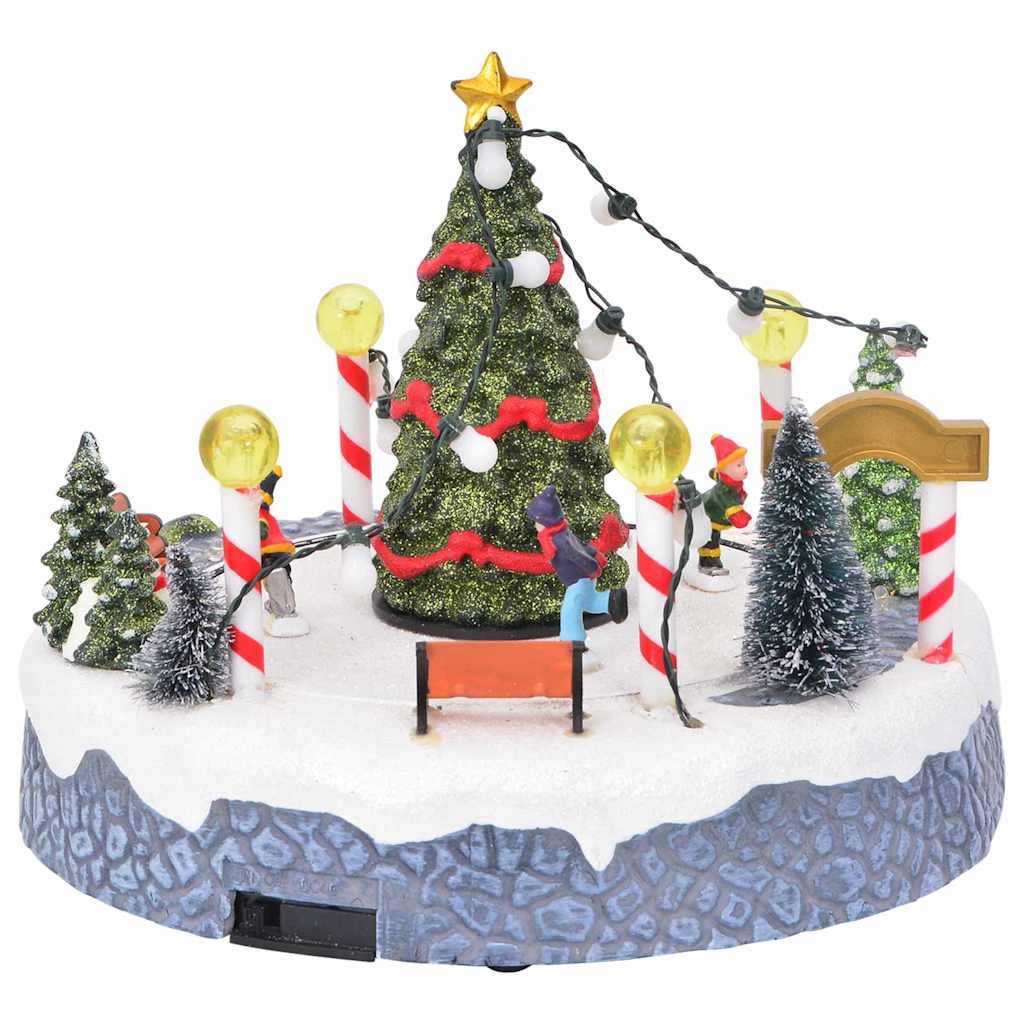Julby dekoration 22 x 21,5 x 17 cm Plast Flerfärgsdesign