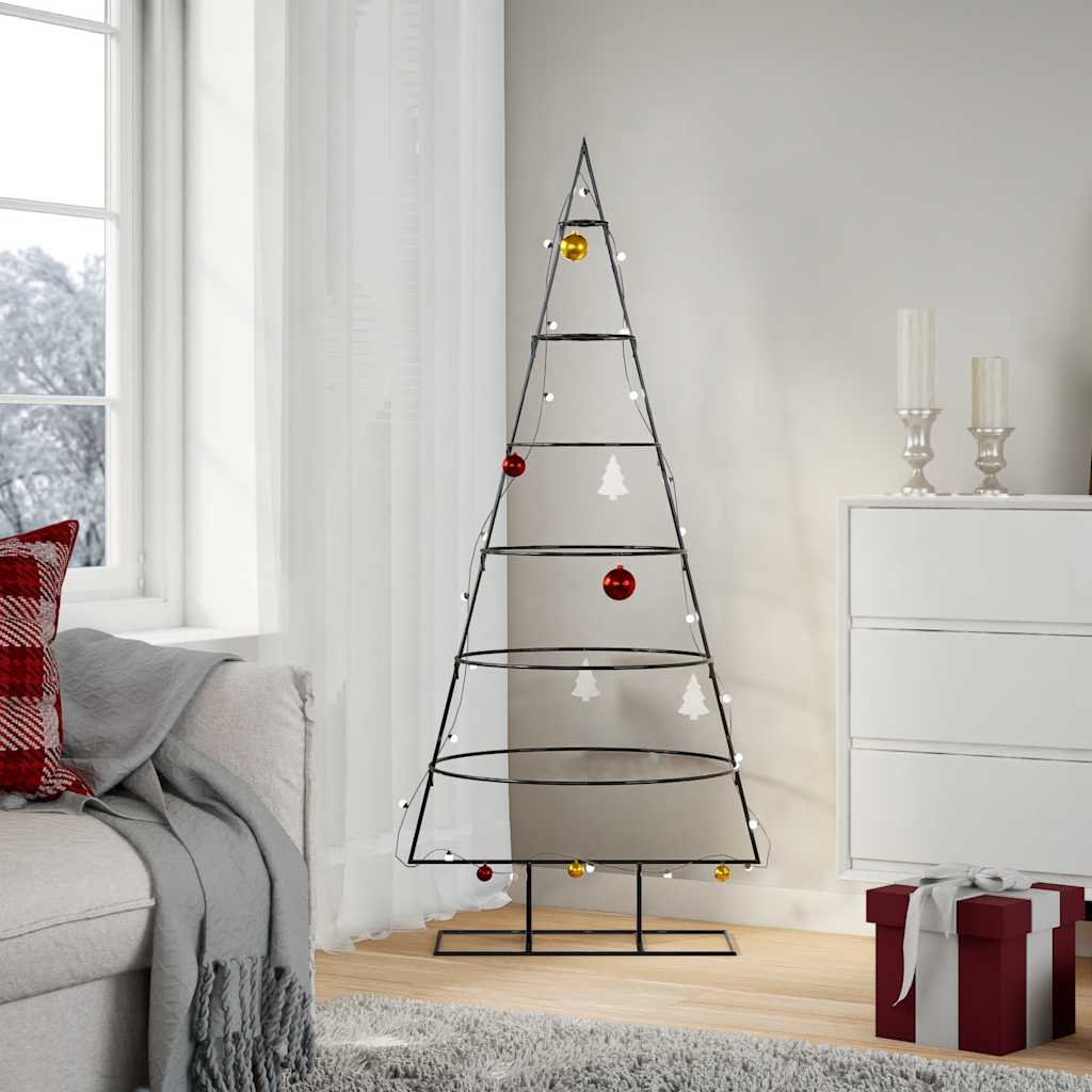 Julgran i metall svart 150 cm