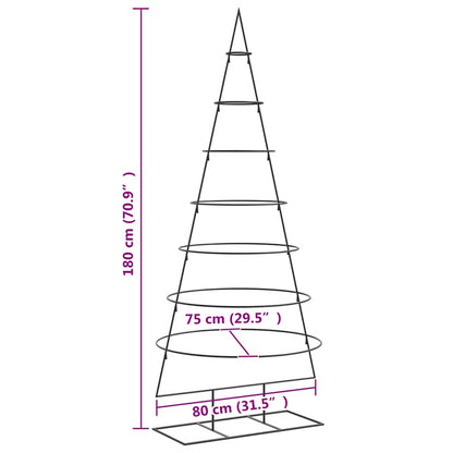 Julgran i metall svart 180 cm