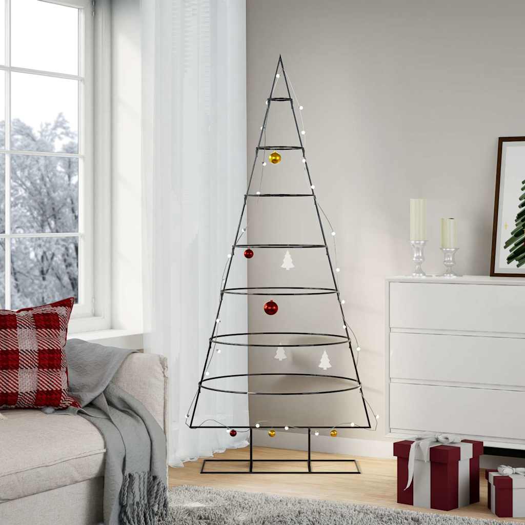 Julgran i metall svart 180 cm