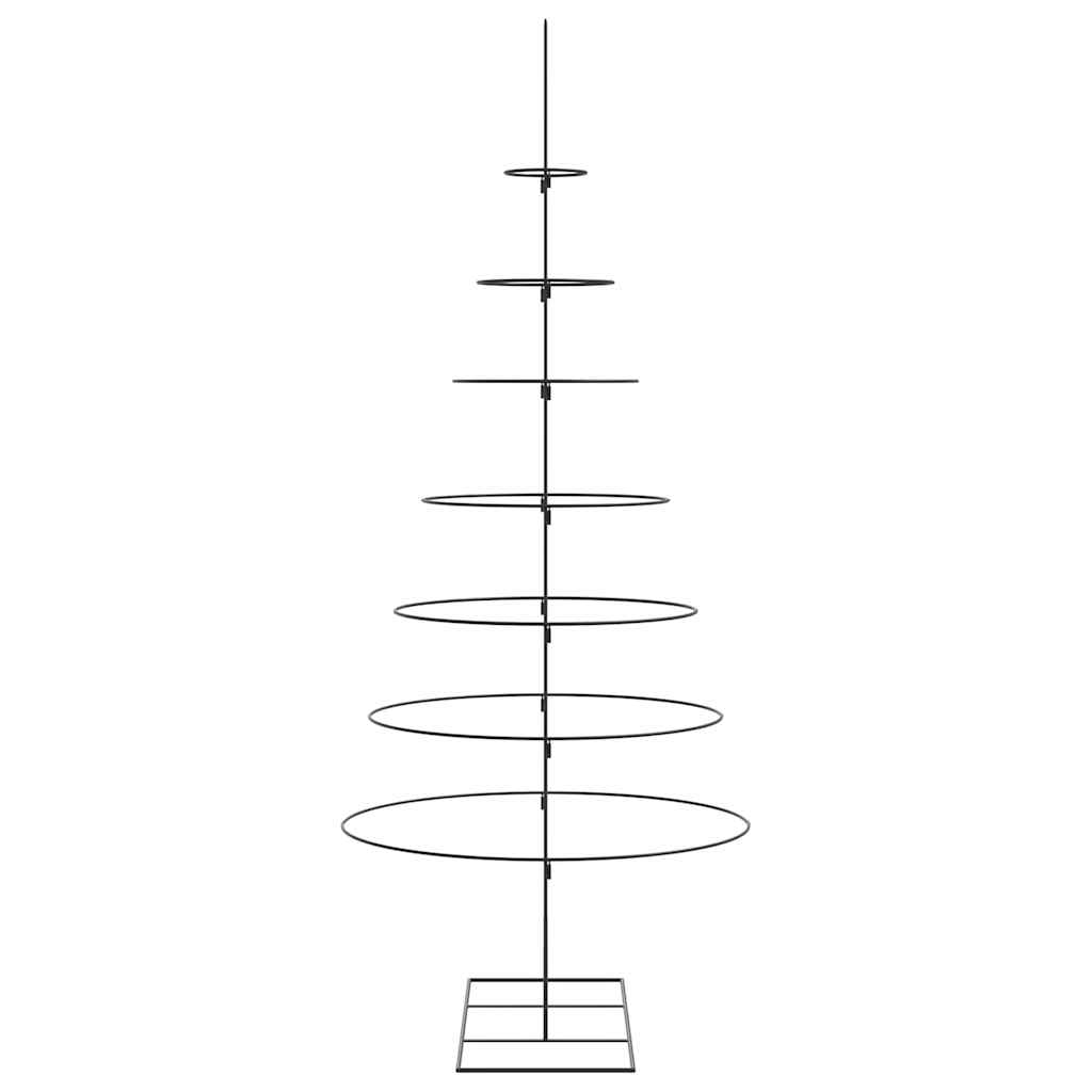 Julgran i metall svart 210 cm