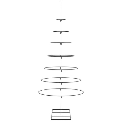 Julgran i metall svart 210 cm