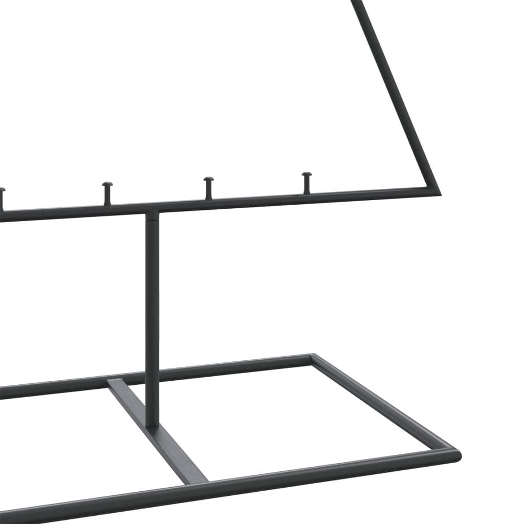Julgran i metall svart 150 cm