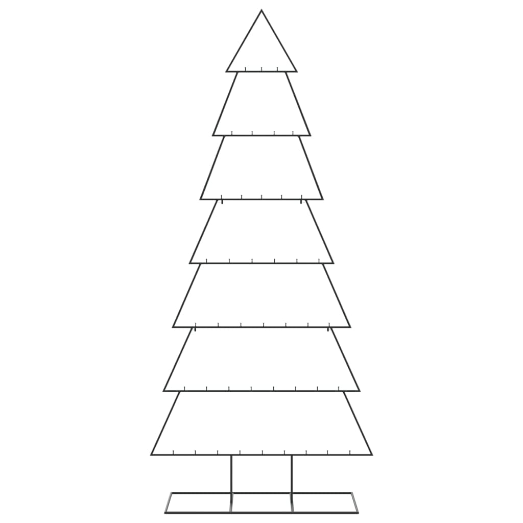 Julgran i metall svart 210 cm