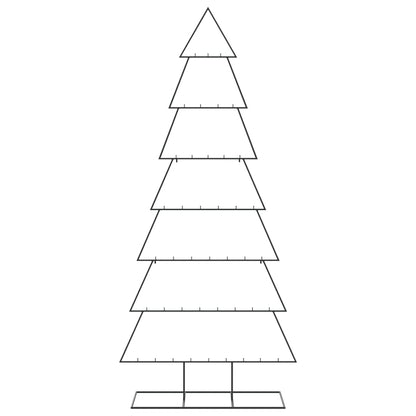 Julgran i metall svart 210 cm