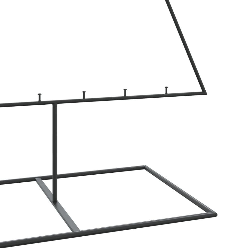 Julgran i metall svart 210 cm