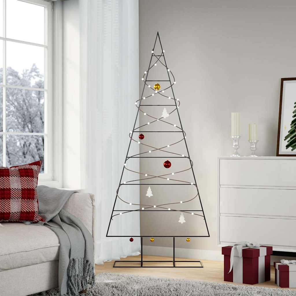 Julgran i metall svart 180 cm