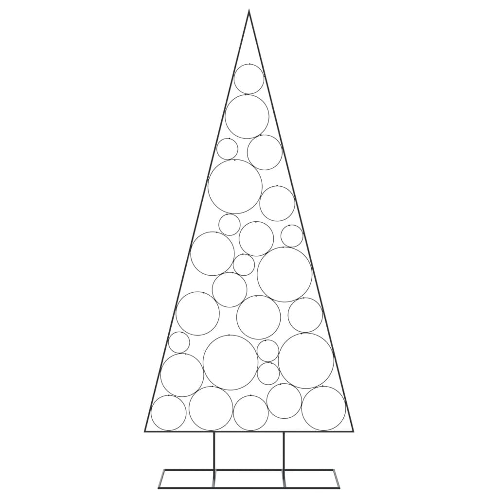 Julgran i metall svart 210 cm