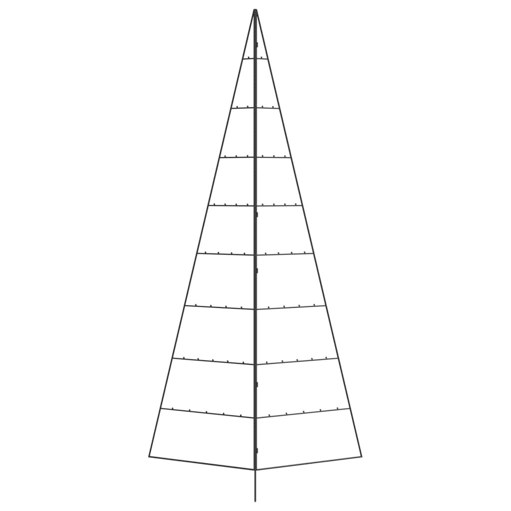 Julgran i metall svart 210 cm