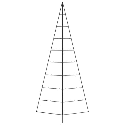 Julgran i metall svart 210 cm