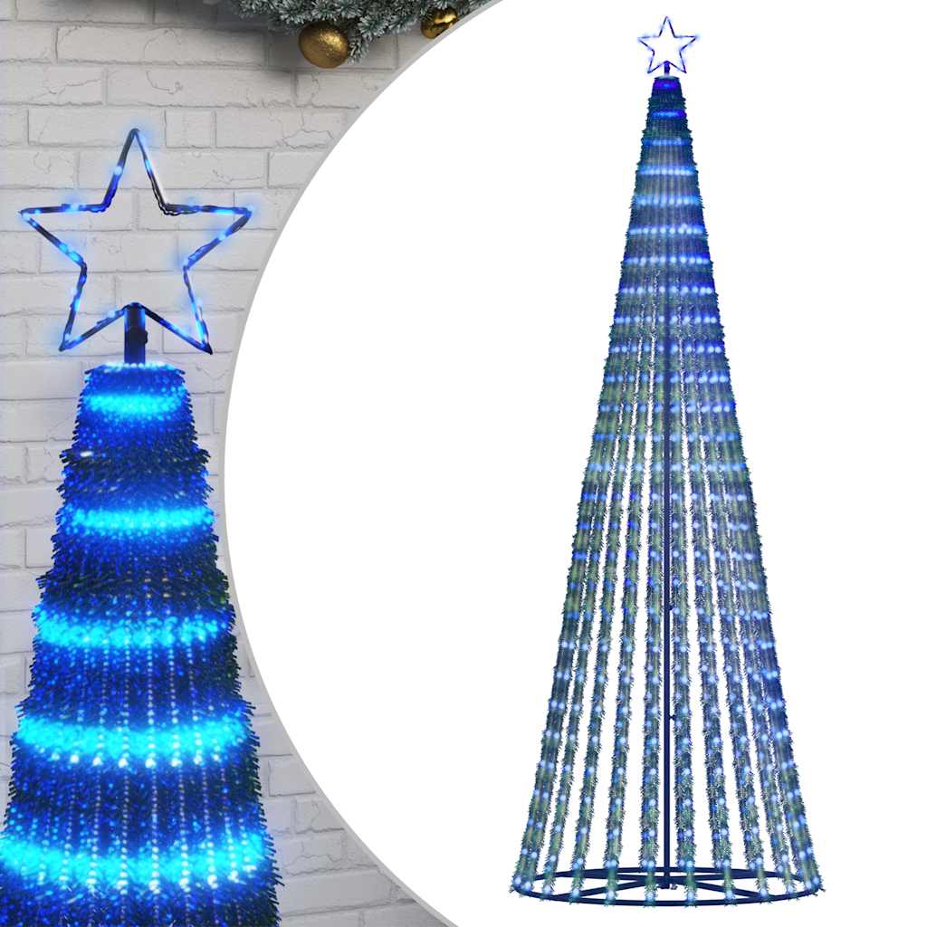 LED julgran 475 LEDs blå 247 cm