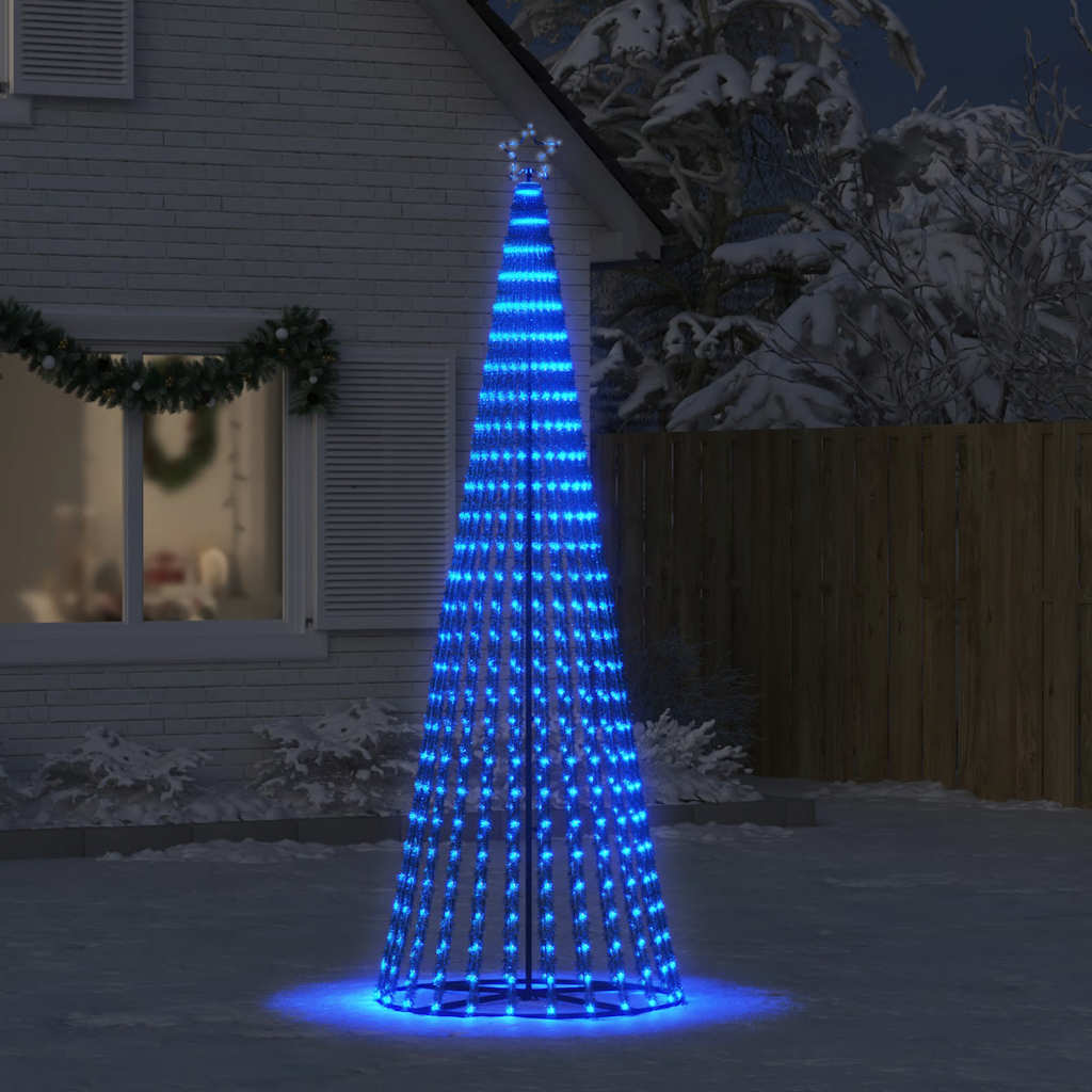 LED julgran 475 LEDs blå 247 cm
