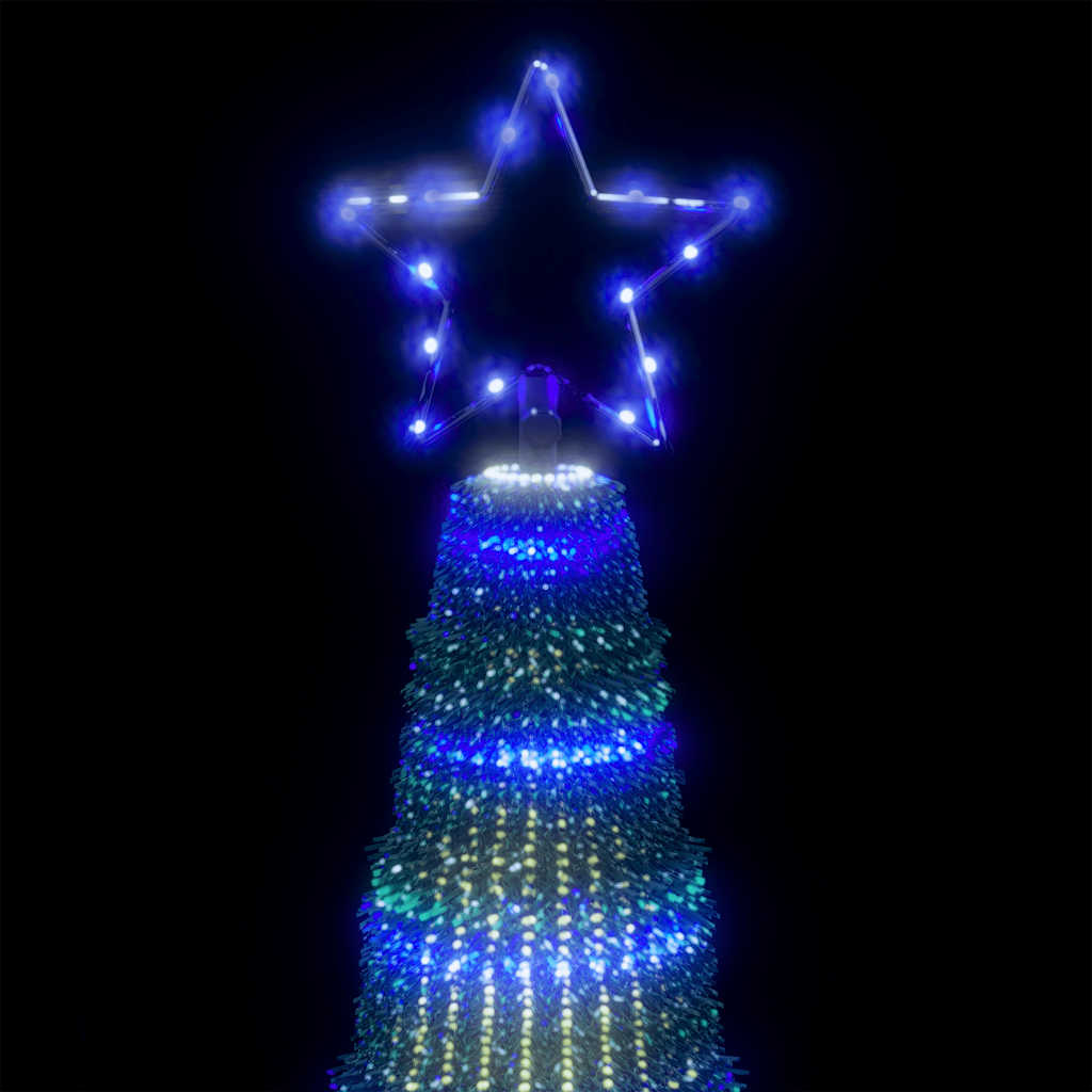 LED julgran 475 LEDs blå 247 cm