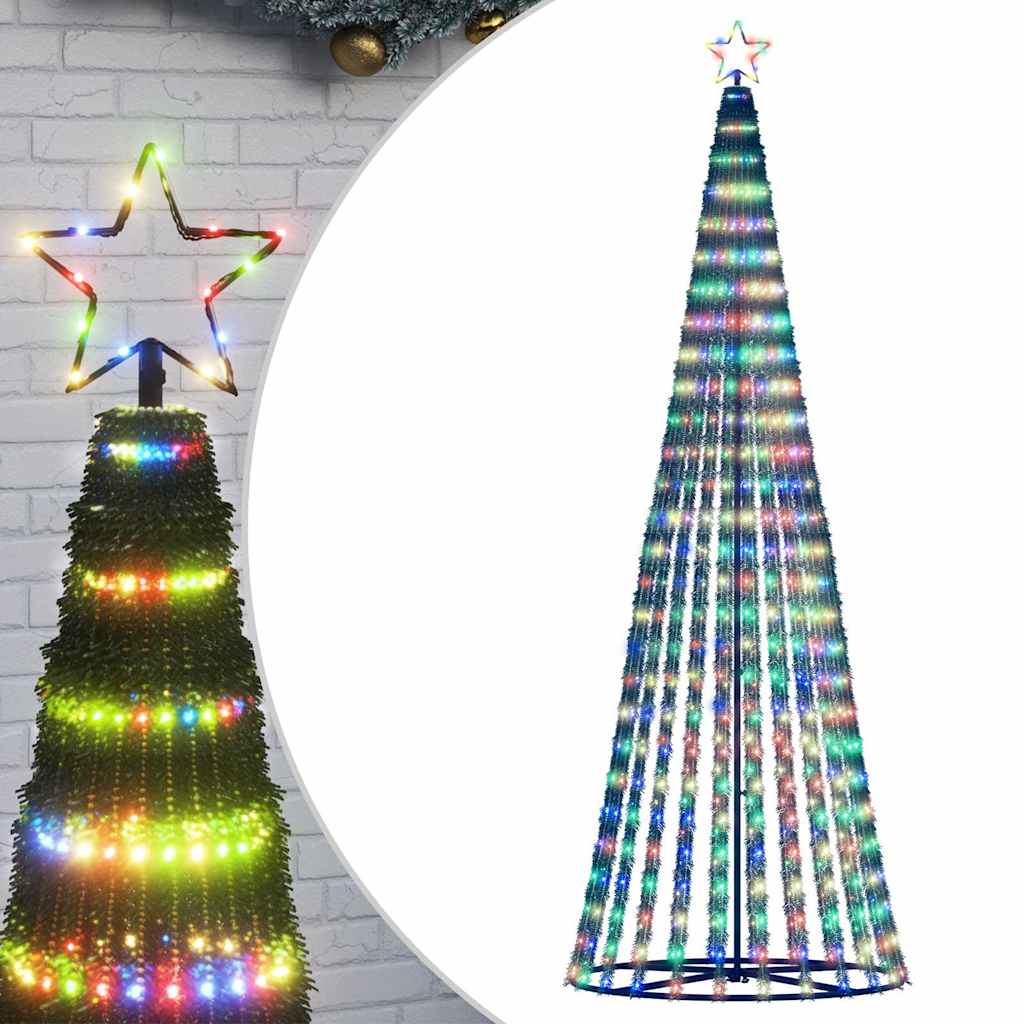 LED julgran 475 LEDs flerfärgad 247 cm
