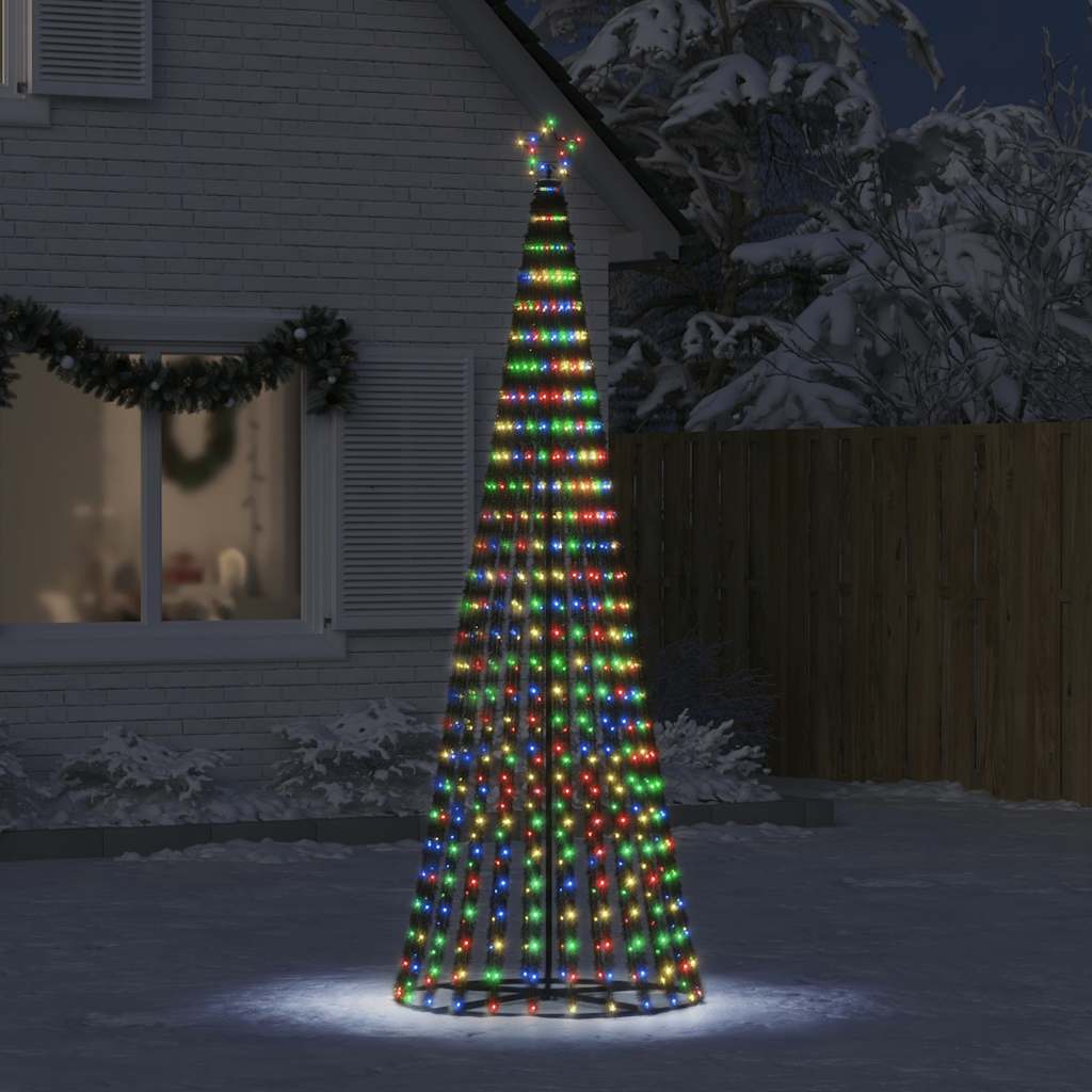 LED julgran 475 LEDs flerfärgad 247 cm