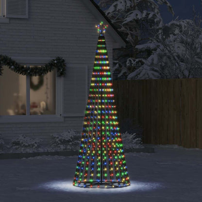LED julgran 475 LEDs flerfärgad 247 cm