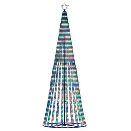 LED julgran 475 LEDs flerfärgad 247 cm