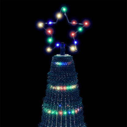 LED julgran 475 LEDs flerfärgad 247 cm