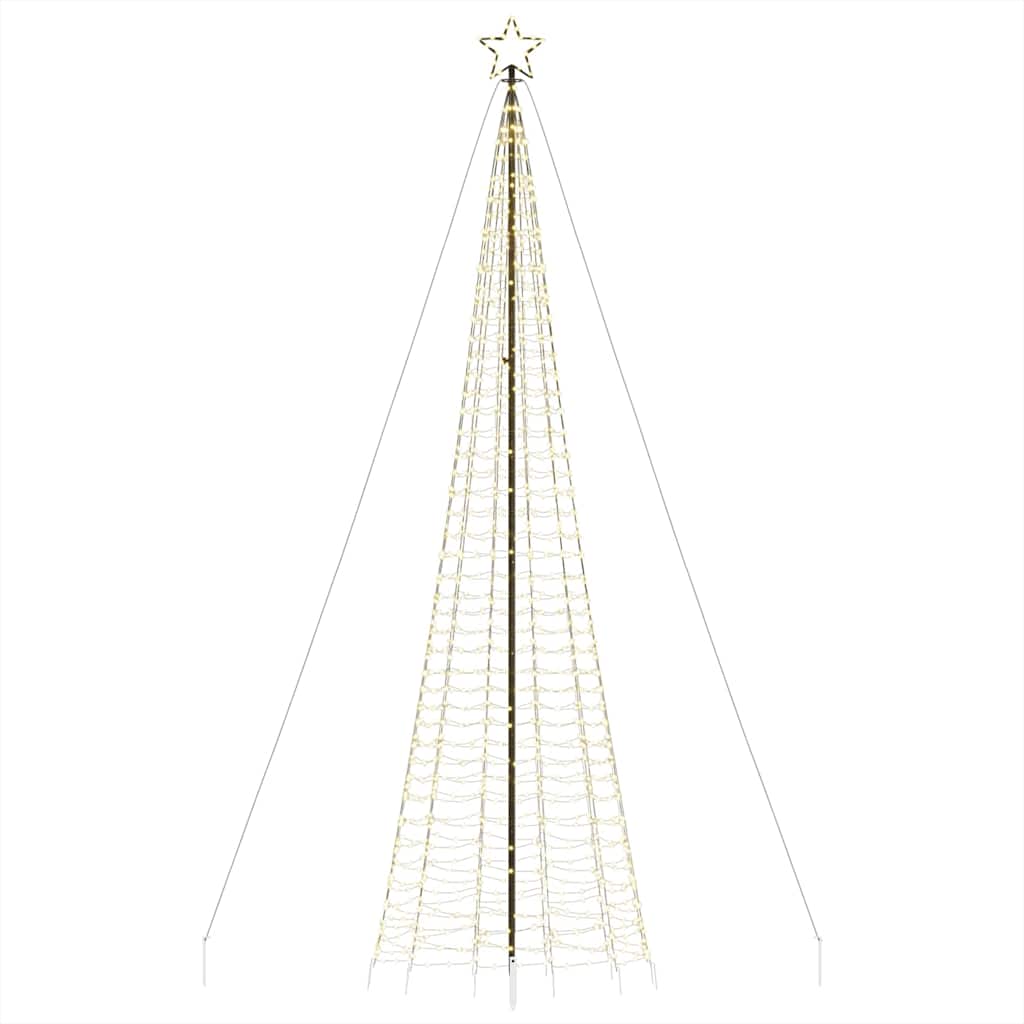 LED julgran med spikar 1534 LED varmvit 500 cm