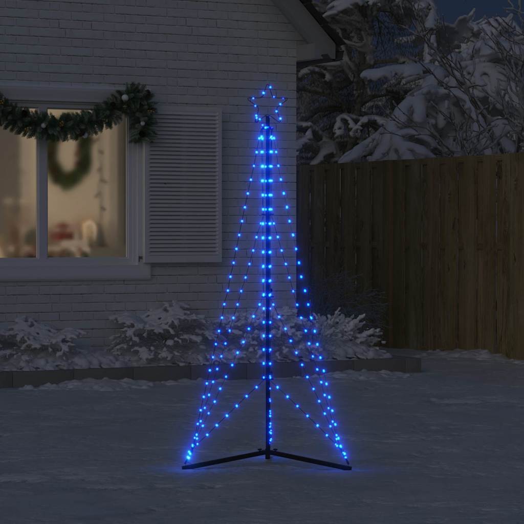 LED julgran 363 LEDs blå 182 cm