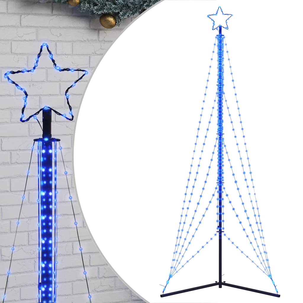 LED julgran 525 LEDs blå 302 cm