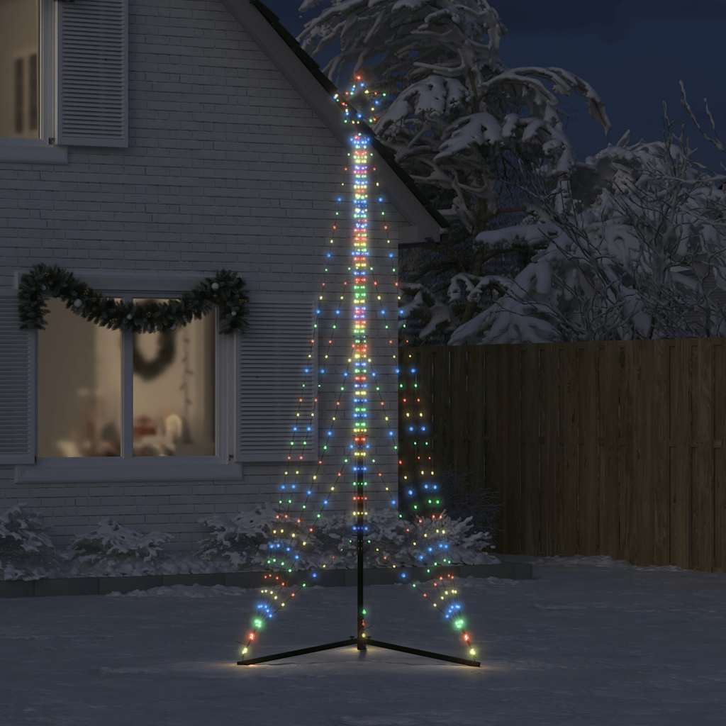 LED julgran 525 LEDs flerfärgad 302 cm
